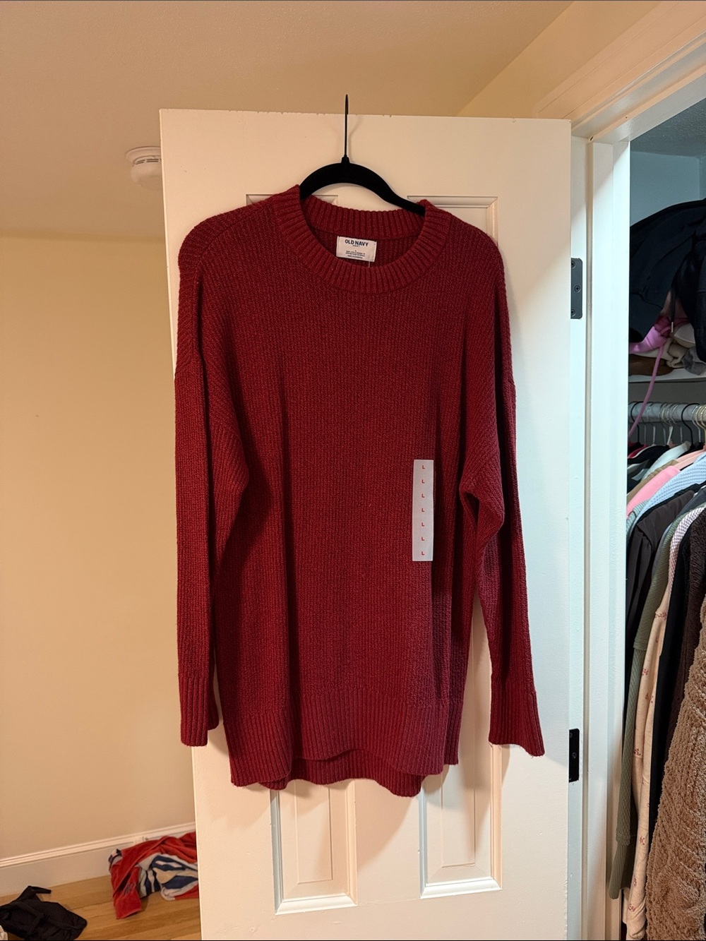 Old Navy Wine Red Crewneck Sweater